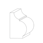 CM-3-Cabinet-Moulding - Hardwood Products, Inc - Houston, TX CM-3 - Cabinet Moulding 3/4-in x 1/2 in