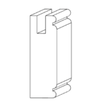 F-7-Cabinet-Door-Frame-Moulding - Hardwood Products, Inc - Houston, TX F-7 - Cabinet-Door-Frame-Moulding 2 1/4 in x 3/4 in