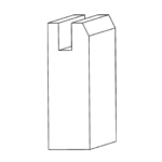 F-9 - Cabinet-Door-Frame-Moulding 2 1/4 in x 3/4 in - Hardwood Products, Inc - Houston, TX F-9 - Cabinet-Door-Frame-Moulding 2 1/4 in x 3/4 in