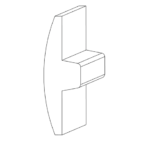 T-Moulding - Floor Transition 2 in x 5/8 in - Hardwood Products, Inc - Houston, TX T-Moulding - Floor Transition 2 in x 5/8 in